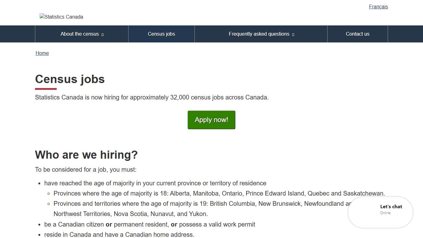 Census.gc.ca — Census jobs